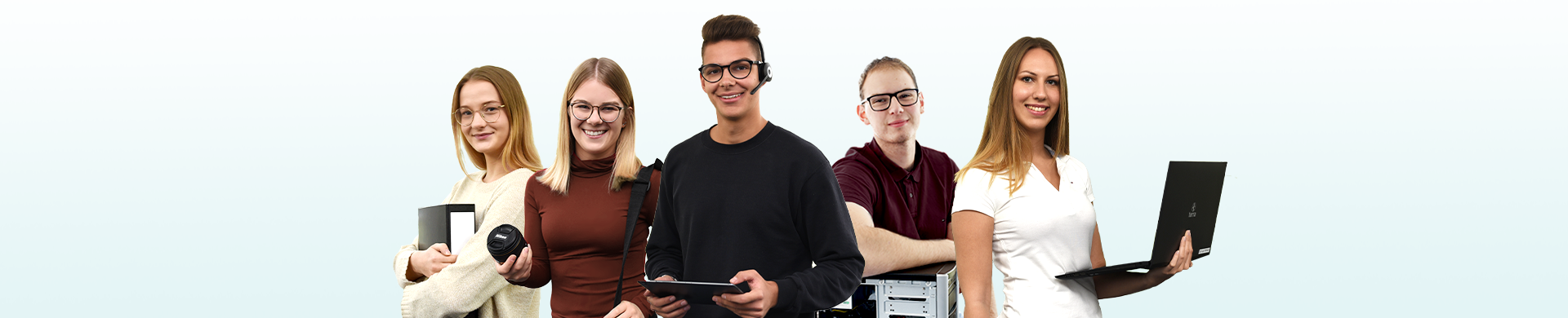 Zufriedene Auszubildende bei Klaes - Thema Ausbildung